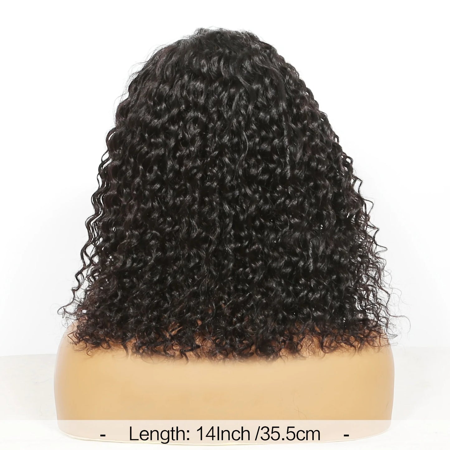 Deep Wave Headband Wig Human Hair Curly Bob Wigs For Women 100% Real Hair Bobo Wigs Full Machine Made Wigs Natural Black Hair