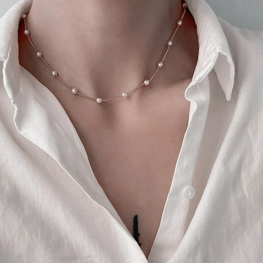 Beads Jewelry Set Women's Necklace Bracelet Set Fashion Trendy Short Choker Jewelry Gift for Friend Wholesale Dropshipping