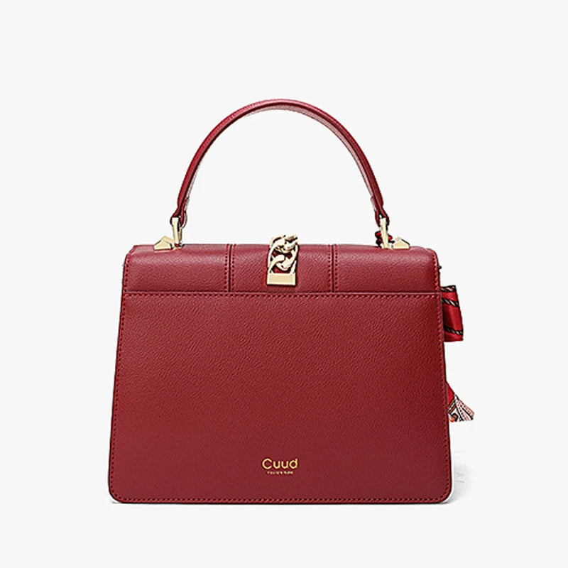 Women's handbag, mother's bag, women's crossbody bag, hand-held small bag, silk scarf, genuine leather women's bag