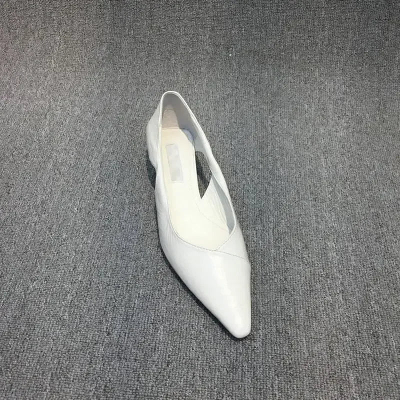 Shoes for Woman Comfortable Women's Summer Footwear Moccasins Blue Low Heel Elegant Pointed Toe High Quality Popular Heels