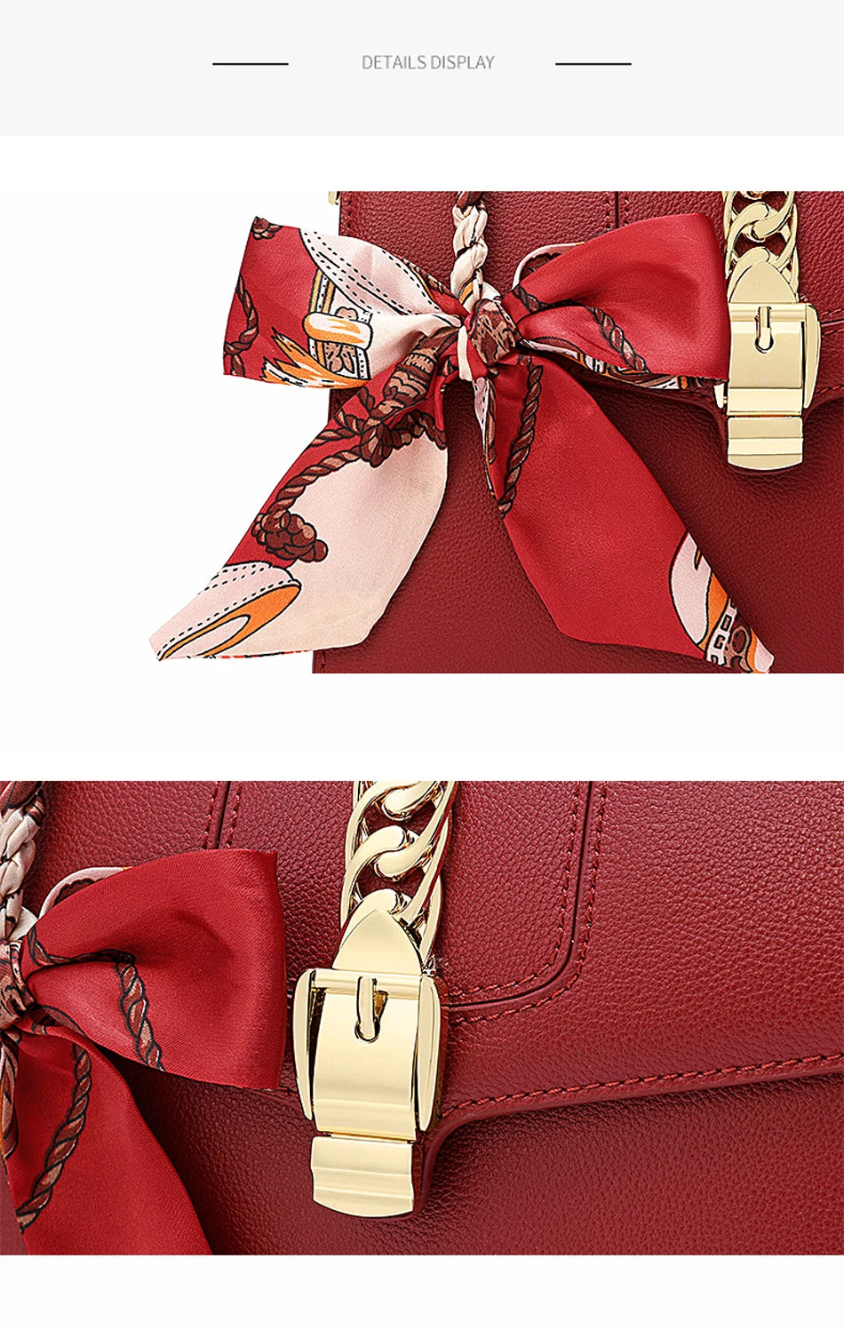 Women's handbag, mother's bag, women's crossbody bag, hand-held small bag, silk scarf, genuine leather women's bag