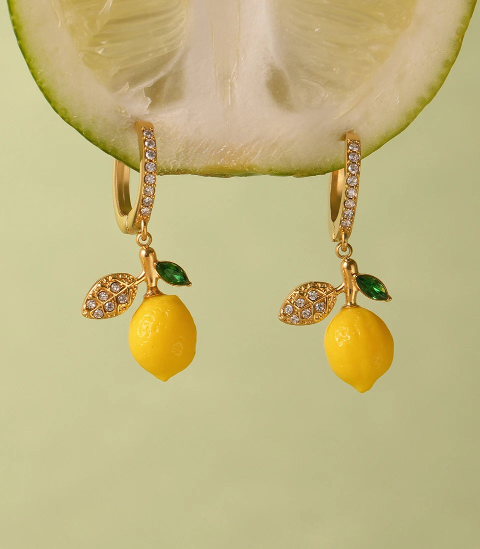 Handmade Beaded Necklace Matching Bracelet Earrings With Lemon Pendant Charms Shell Beads Necklaces Bracelets Earring For Women