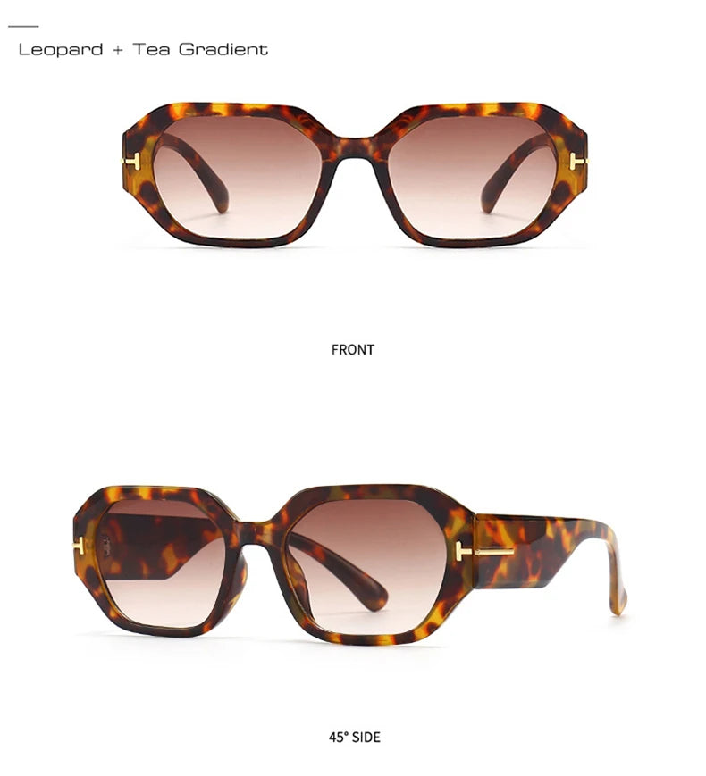Women Luxury Fashion Square Sunglasses Woman Retro Black Eyewear Shades UV400 Men Trending Sun Glasses Gafas De Sol