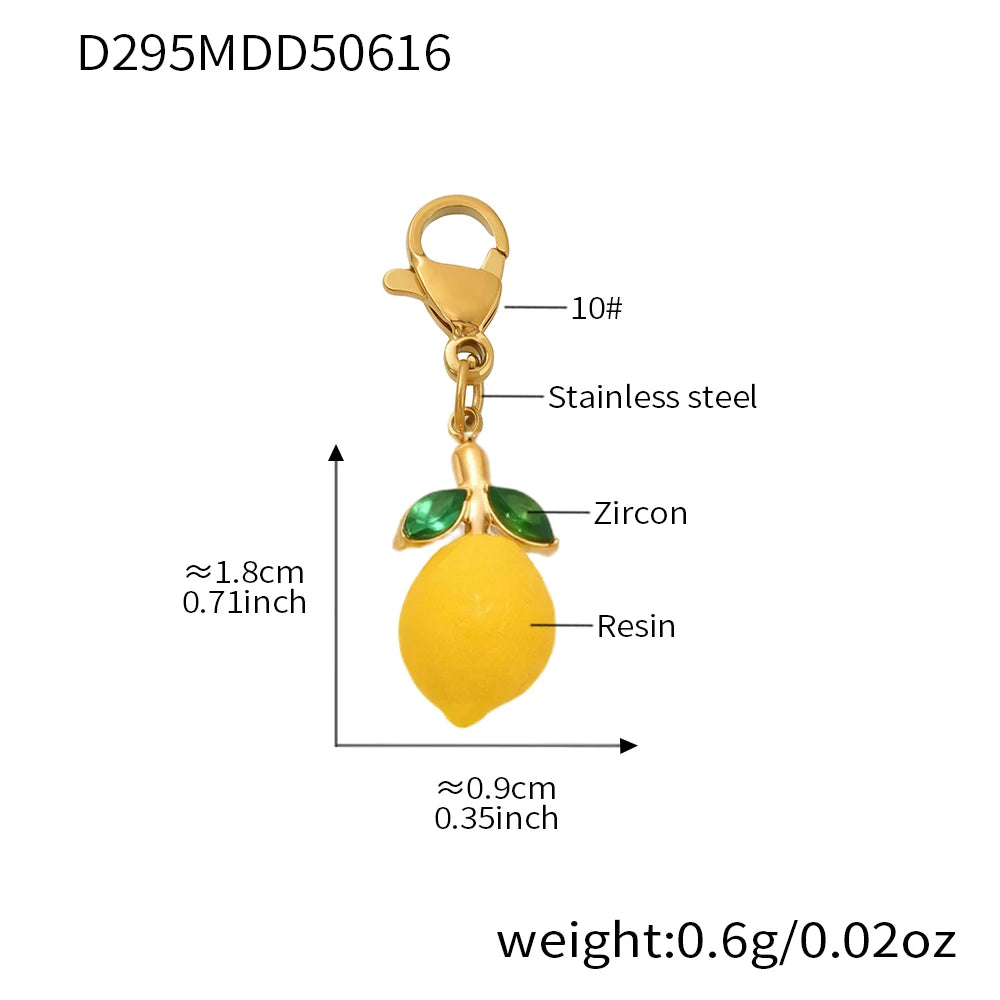 Handmade Beaded Necklace Matching Bracelet Earrings With Lemon Pendant Charms Shell Beads Necklaces Bracelets Earring For Women