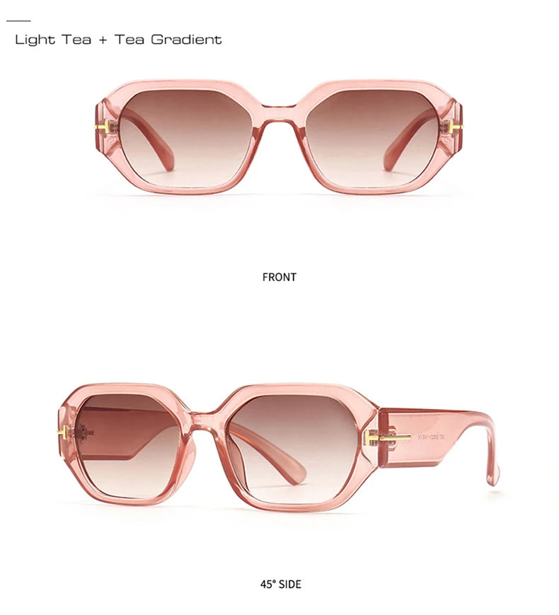 Women Luxury Fashion Square Sunglasses Woman Retro Black Eyewear Shades UV400 Men Trending Sun Glasses Gafas De Sol