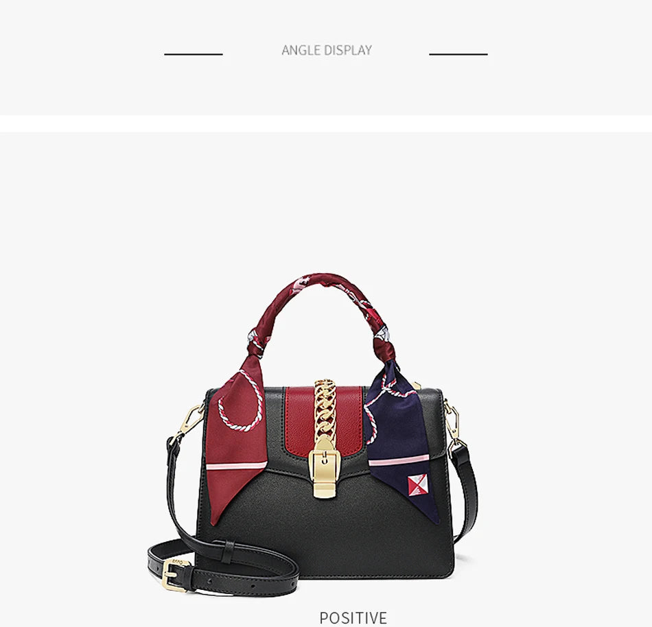 Women's handbag, mother's bag, women's crossbody bag, hand-held small bag, silk scarf, genuine leather women's bag