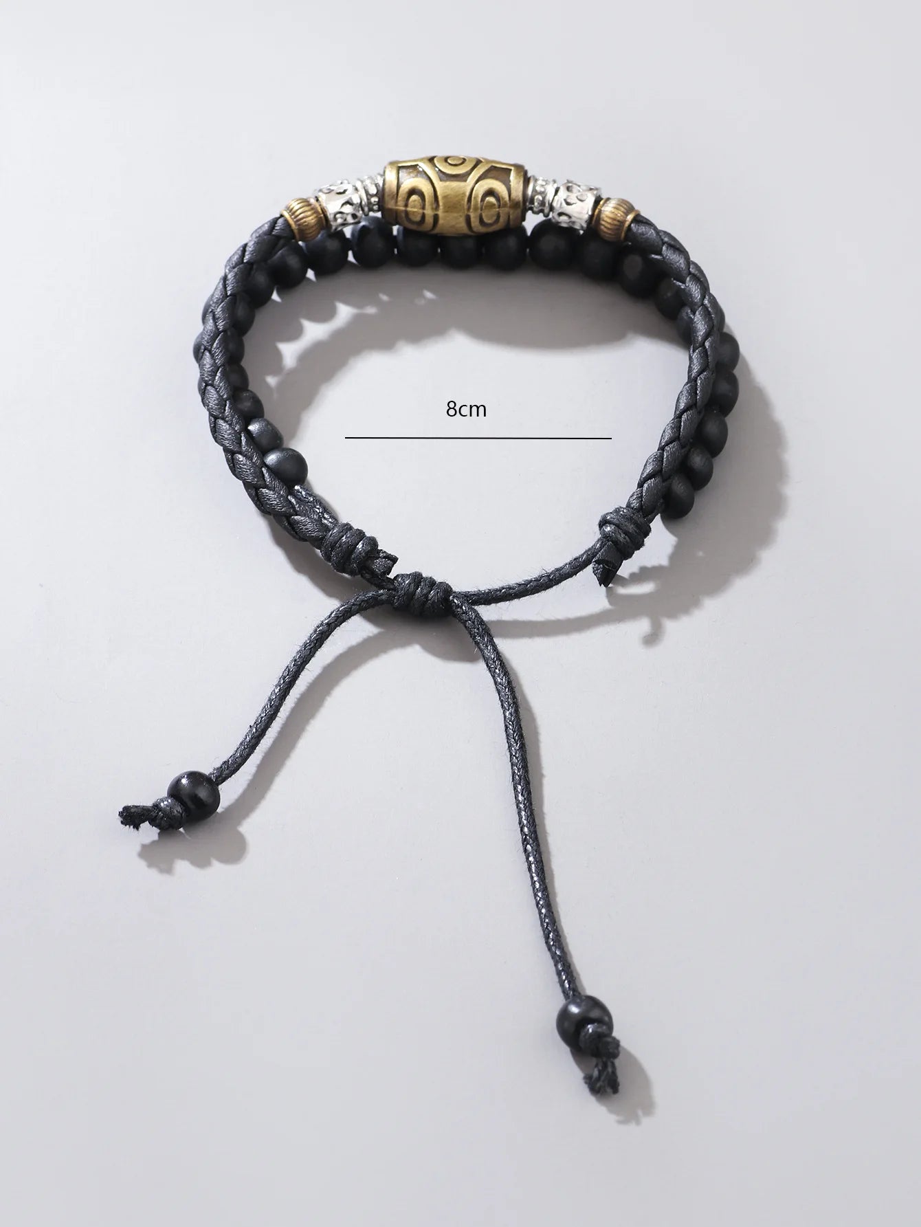 Men's vintage personality braided wax rope antique necklaces and bracelets