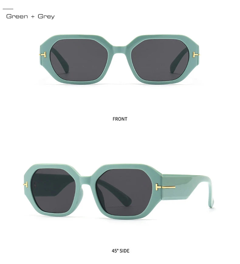 Women Luxury Fashion Square Sunglasses Woman Retro Black Eyewear Shades UV400 Men Trending Sun Glasses Gafas De Sol