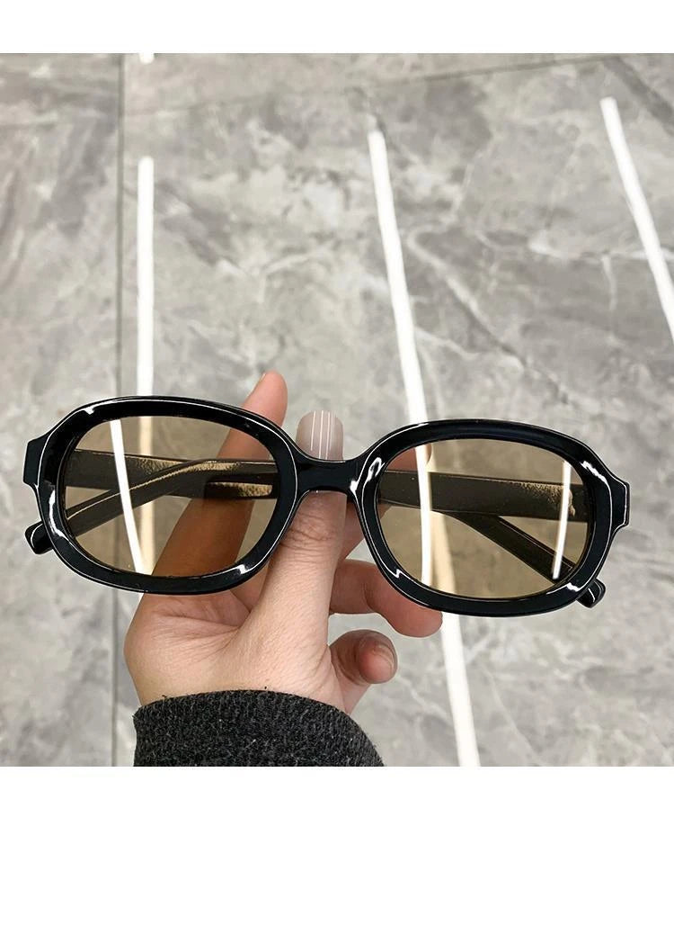 2022 New Fashion Vintage Sunglasses Women Brand Designer Retro Rectangle Sun Glasses Female Ins Popular ellipse Square Eyewear