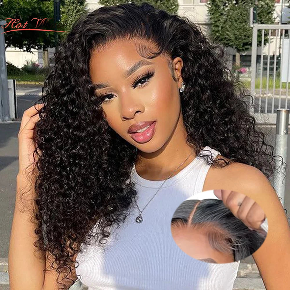 Glueless Wigs 6x4 Deep Wave Bob Human Hair Wigs For Women Bleached Knots Lace Wig Pre Plucked Pre Cut Lace Ready To Wear Wigs