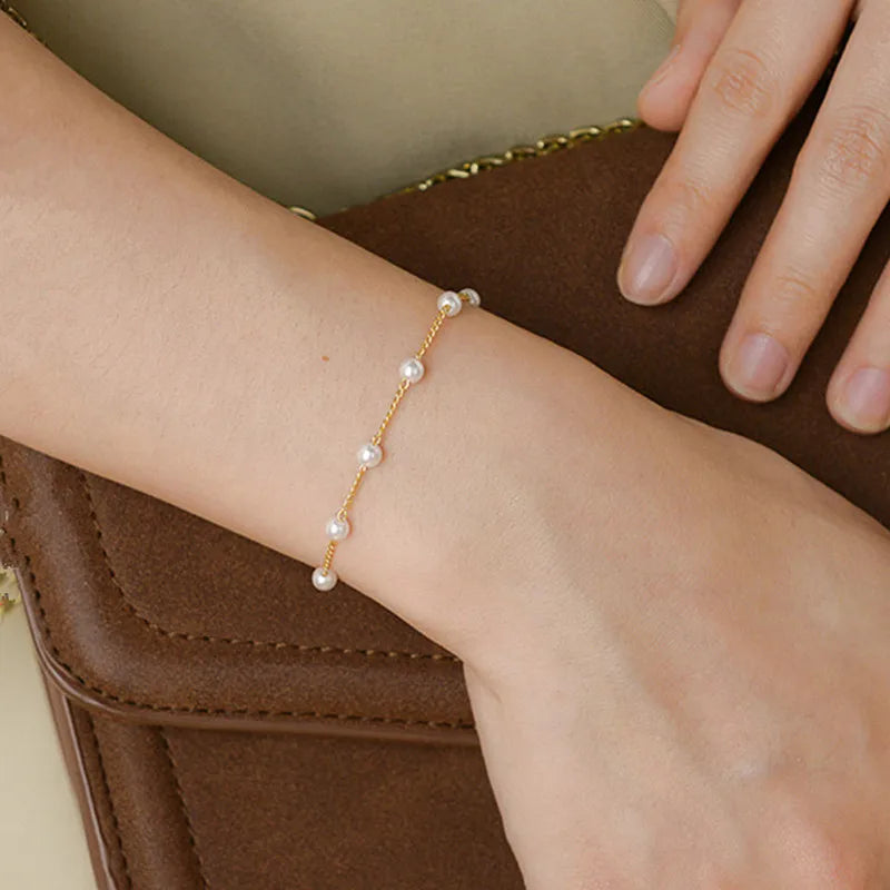 Beads Jewelry Set Women's Necklace Bracelet Set Fashion Trendy Short Choker Jewelry Gift for Friend Wholesale Dropshipping