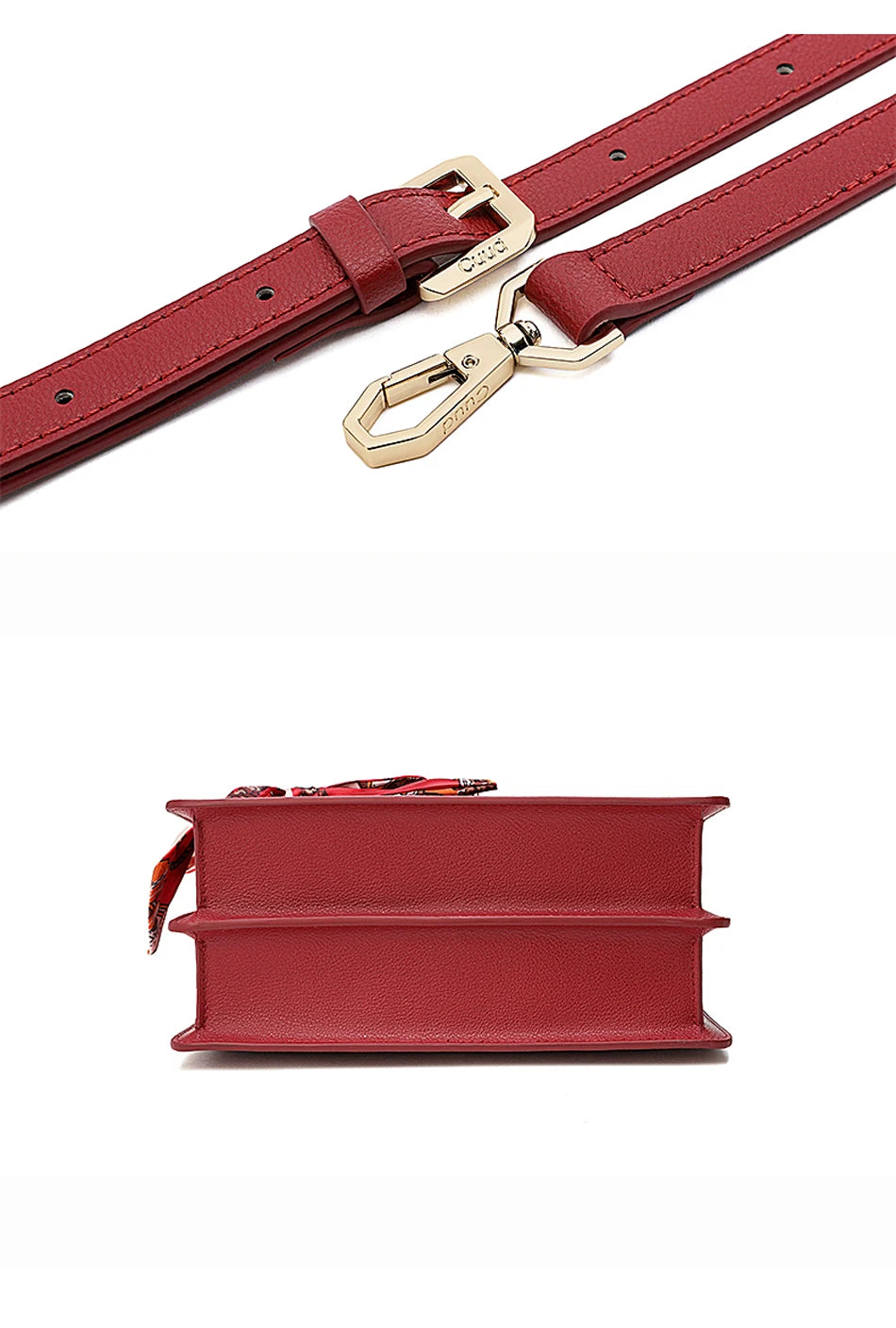 Women's handbag, mother's bag, women's crossbody bag, hand-held small bag, silk scarf, genuine leather women's bag