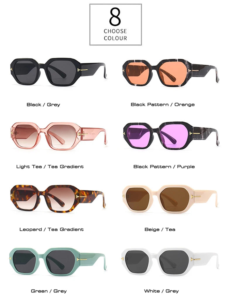 Women Luxury Fashion Square Sunglasses Woman Retro Black Eyewear Shades UV400 Men Trending Sun Glasses Gafas De Sol