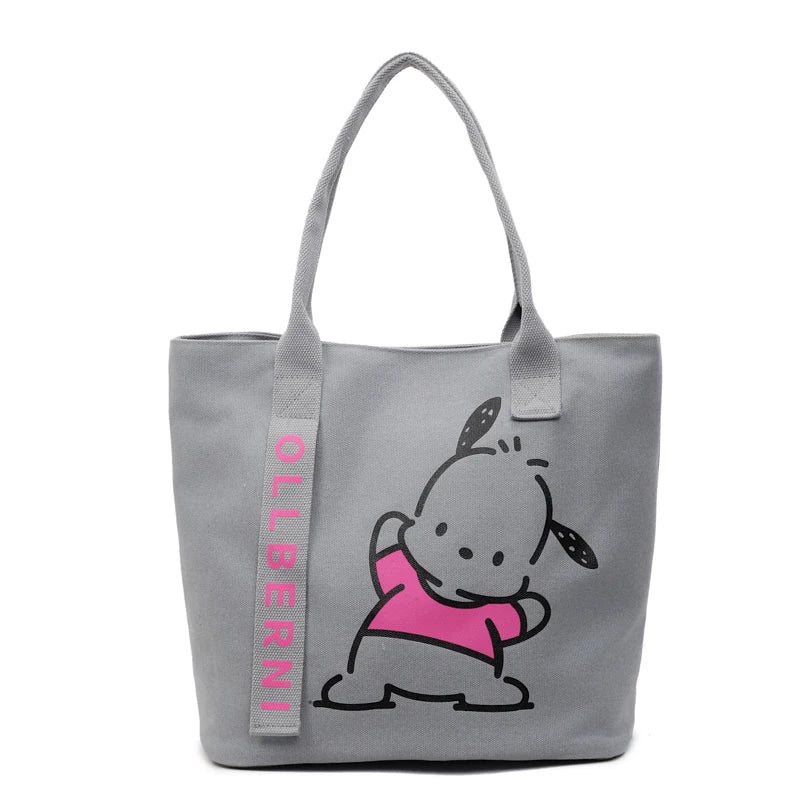 Handbag. Bags women handbags ladies.Cartoon canvas bag women's new large-capacity handbag leisure commuter tote bag make-up bag
