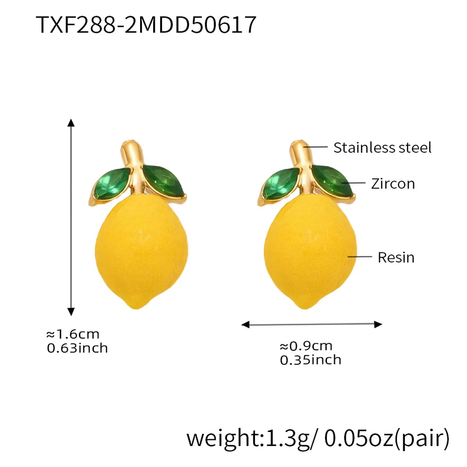 Handmade Beaded Necklace Matching Bracelet Earrings With Lemon Pendant Charms Shell Beads Necklaces Bracelets Earring For Women