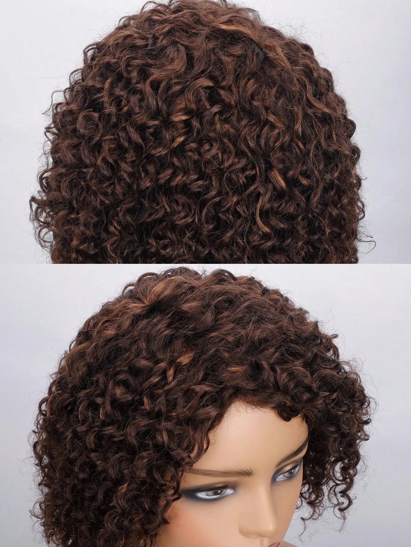 Kinky Curly Wigs Short Curly Wigs Human Hair For Women Brazilian Remy Human Hair Wig Short Hair Full Machine Made Wig Human Hair