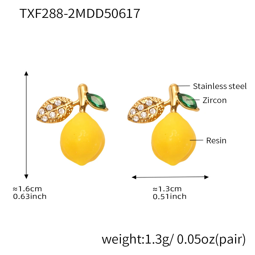 Handmade Beaded Necklace Matching Bracelet Earrings With Lemon Pendant Charms Shell Beads Necklaces Bracelets Earring For Women