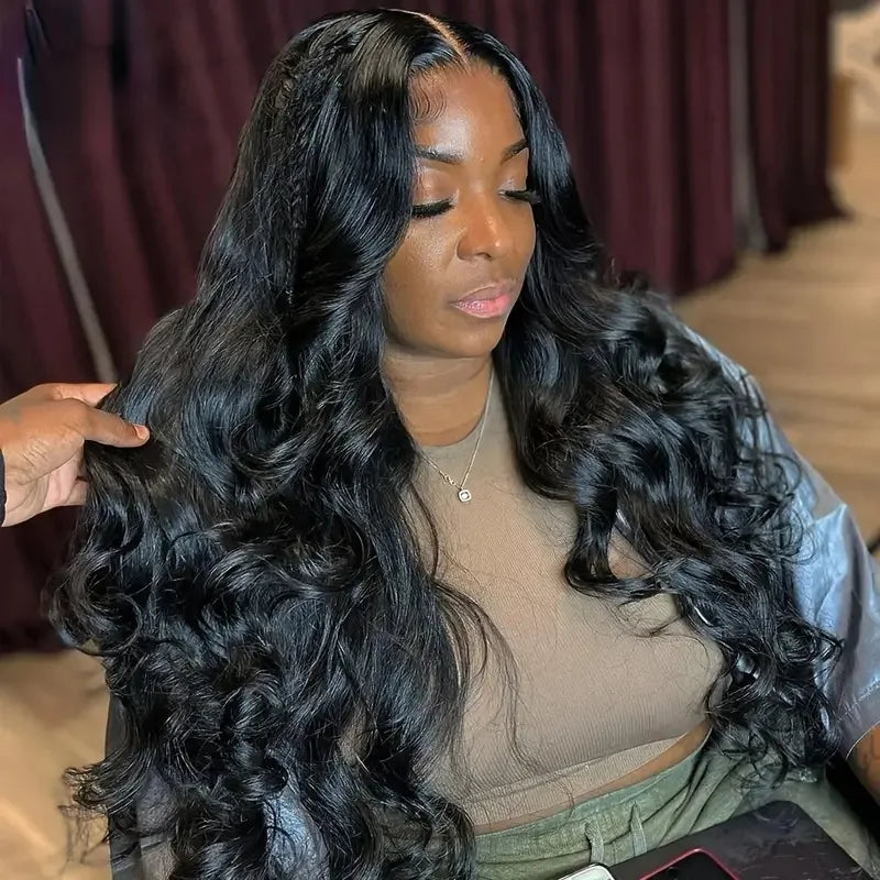 Glueless Wigs Human Hair Pre Plucked Pre Cut Loose Deep Wave Wig Lace Lace Big Wave Long Curly Hair Synthetic Headband