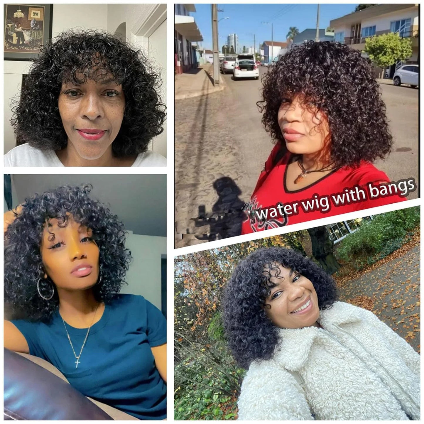Curly Synthetic Wigs for Women Kinky Curly Headband Wig Synthetic Fiber Natural Looking Glueless Hair for Daily Wear Cosplay
