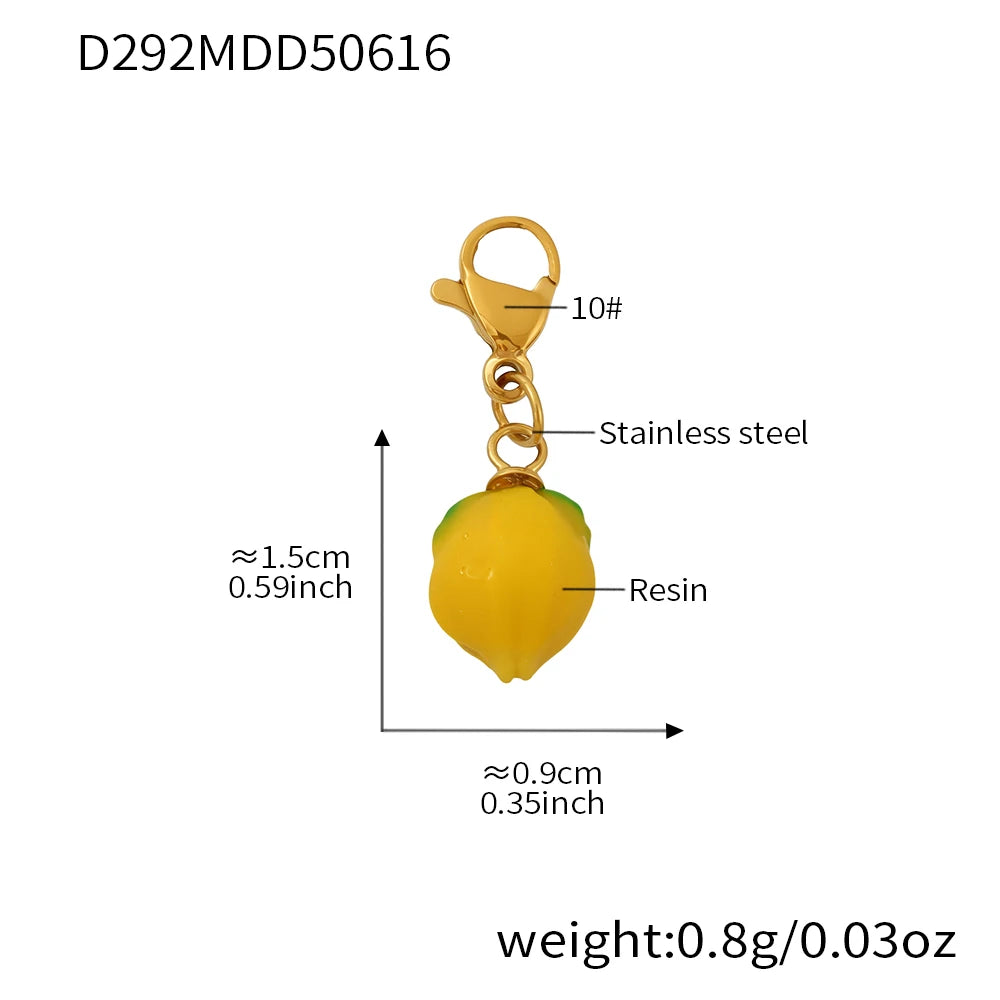 Handmade Beaded Necklace Matching Bracelet Earrings With Lemon Pendant Charms Shell Beads Necklaces Bracelets Earring For Women