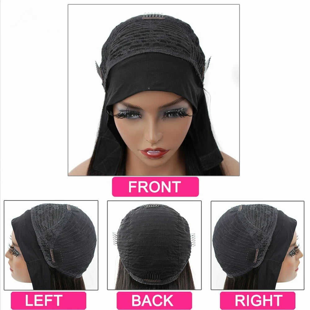 Headband Wig Human Hair Curly Human Hair Wigs For Women Human Hair Short Bob Wig Kinky Curly Human Hair Wigs None Glue Wig