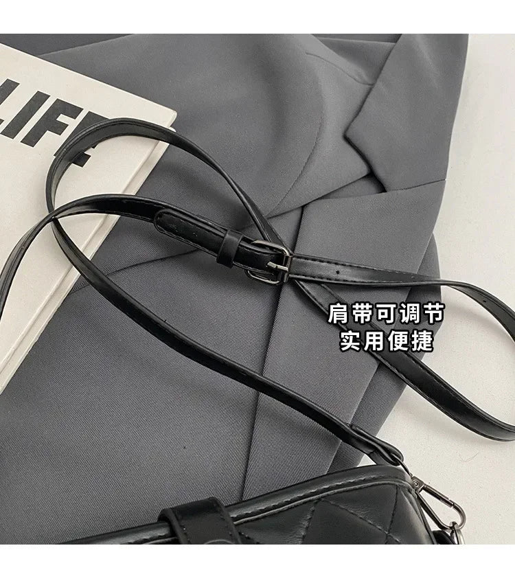 Women's Handbag - Square Design, Retro-Chic Luxury Style, Premium Leather Craftsmanship, Convertible Single-Shoulder Style
