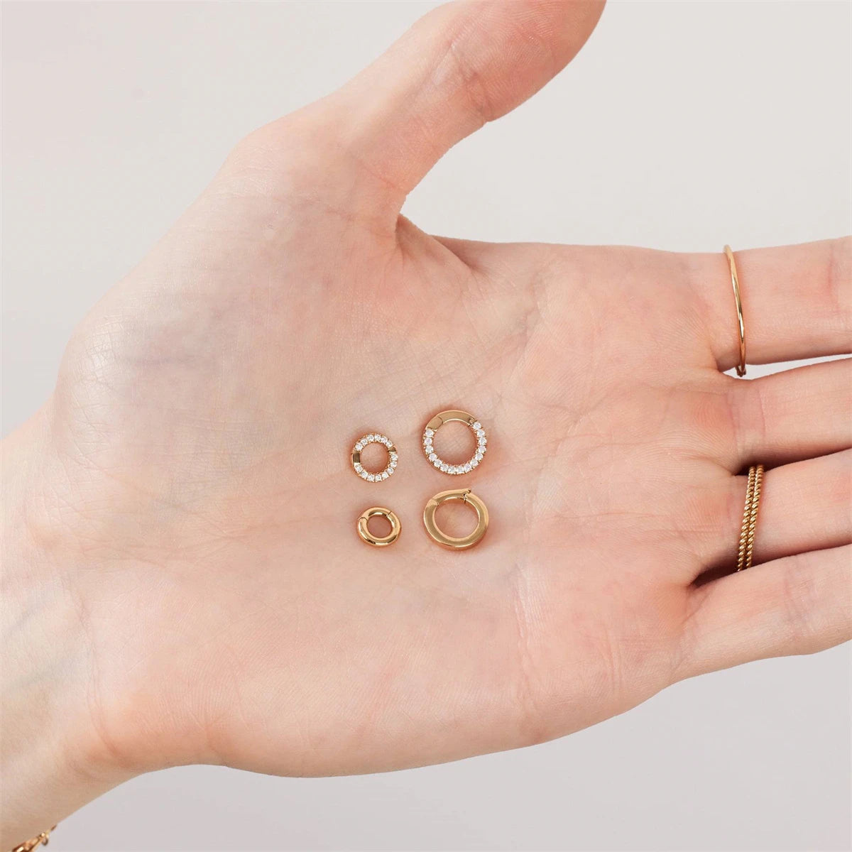 New DIY Basic Flexible Chain Complete Round Elliptical Necklace Electroplated 18K Gold Color Preserving