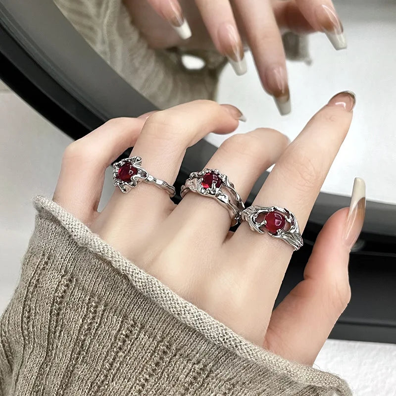 Women's Ring Simple Star Ring Open Mouth Adjustable Awning Send Girlfriend Girlfriends Gift Jewellery Jewellery