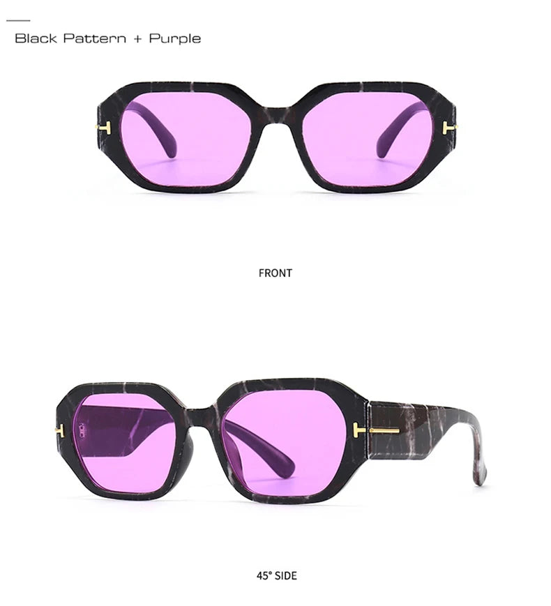 Women Luxury Fashion Square Sunglasses Woman Retro Black Eyewear Shades UV400 Men Trending Sun Glasses Gafas De Sol