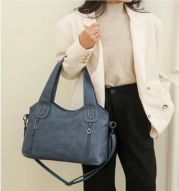 Women's Bag New Fashion Hundred With Large-Capacity Tote Casual Handheld Shoulder Satche Large Bag