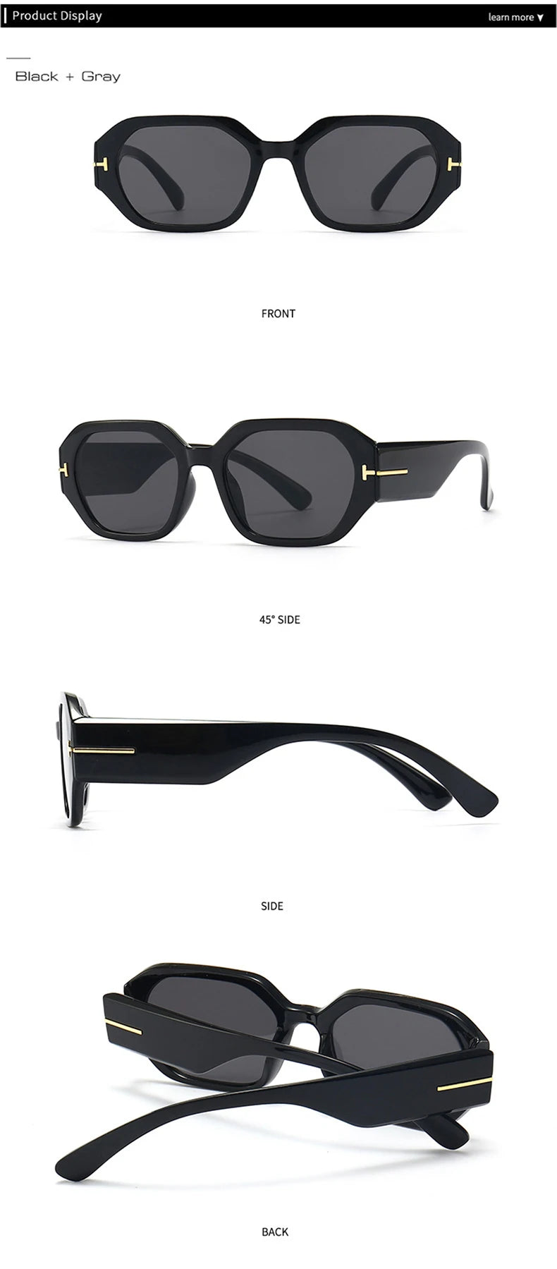 Women Luxury Fashion Square Sunglasses Woman Retro Black Eyewear Shades UV400 Men Trending Sun Glasses Gafas De Sol