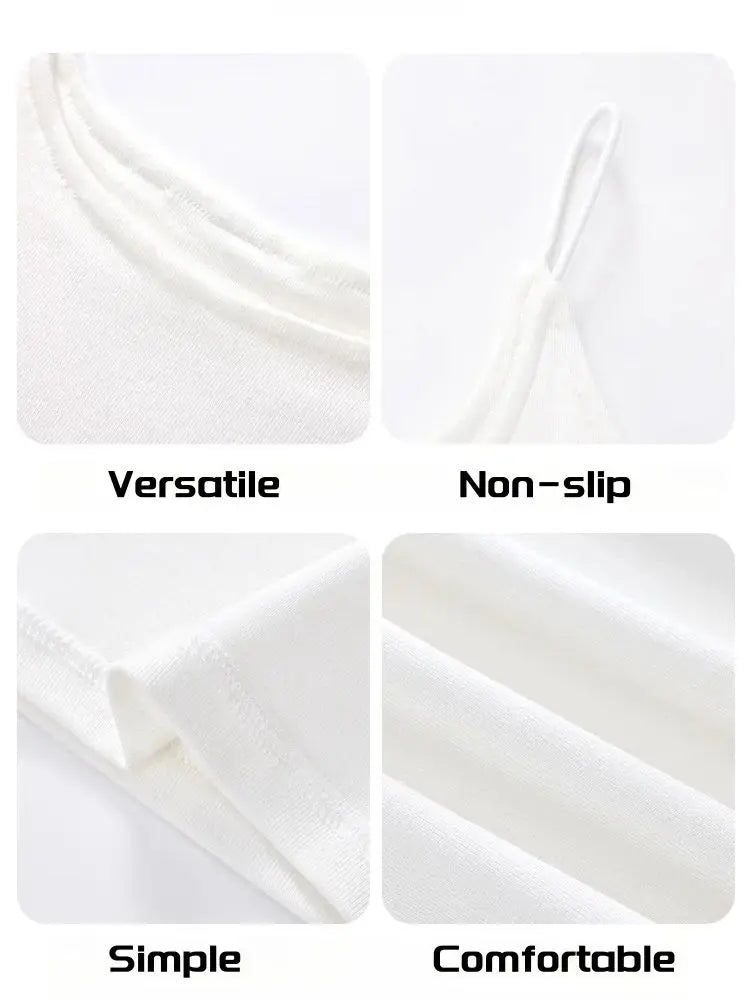 Sweet Hot Tops Camisole Chic Tank Top Inner Women Summer Sleeveless Spice Girl Wear Bottom Breasted Beauty Back