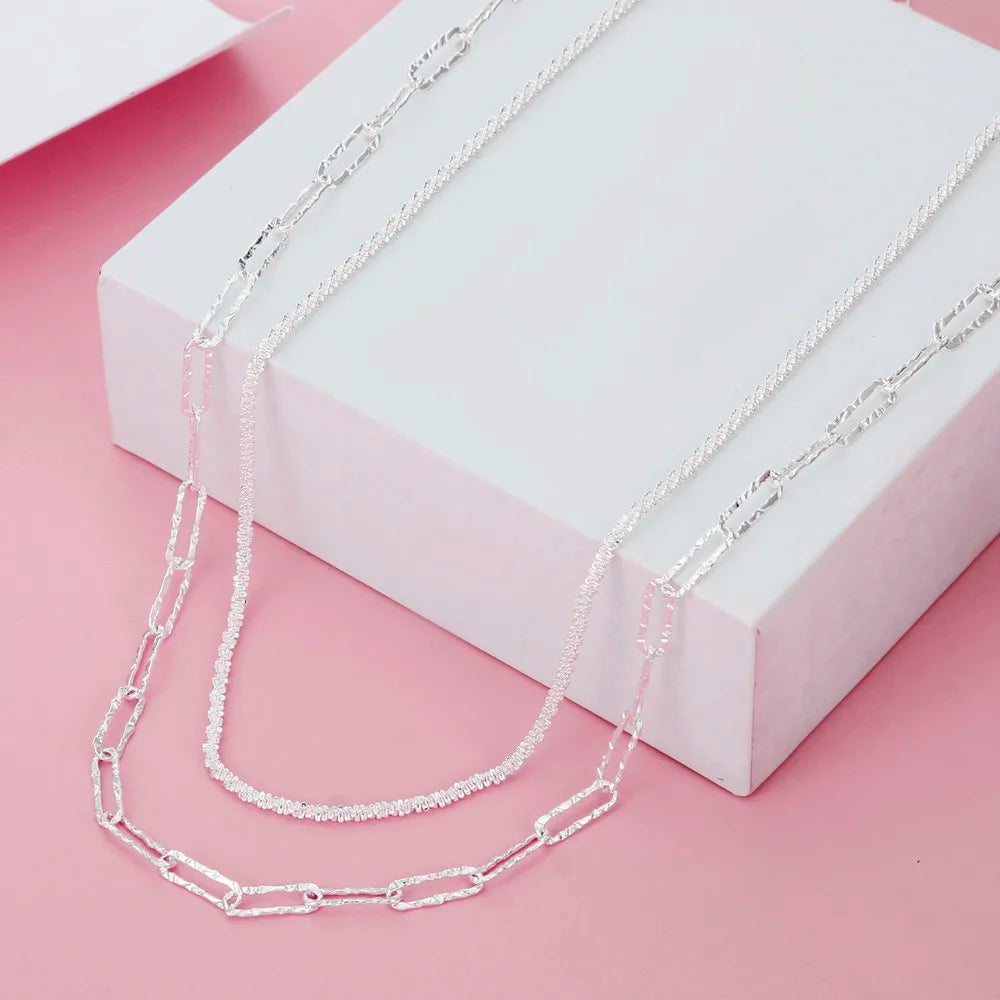 Charm 925 Sterling Silver Pretty bracelets necklaces for women noble fashion designer party wedding engagement Jewelry sets gift