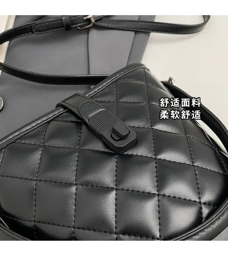 Women's Handbag - Square Design, Retro-Chic Luxury Style, Premium Leather Craftsmanship, Convertible Single-Shoulder Style