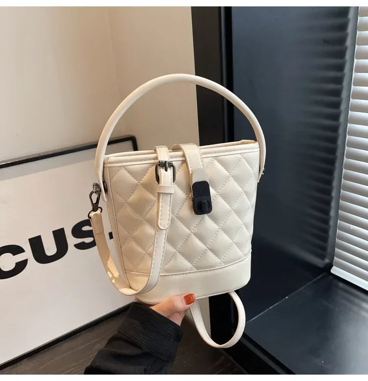 Women's Handbag - Square Design, Retro-Chic Luxury Style, Premium Leather Craftsmanship, Convertible Single-Shoulder Style