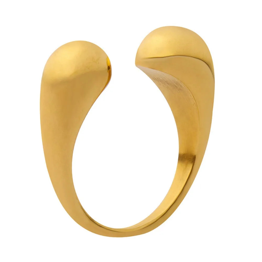 Women's Ring INS Minimalist Unique Open Design Adjustable Plain Circle Sense of Design Versatile Jewelry Accessories