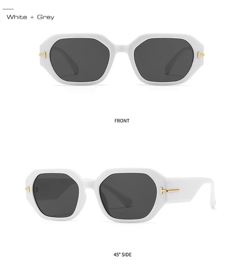 Women Luxury Fashion Square Sunglasses Woman Retro Black Eyewear Shades UV400 Men Trending Sun Glasses Gafas De Sol