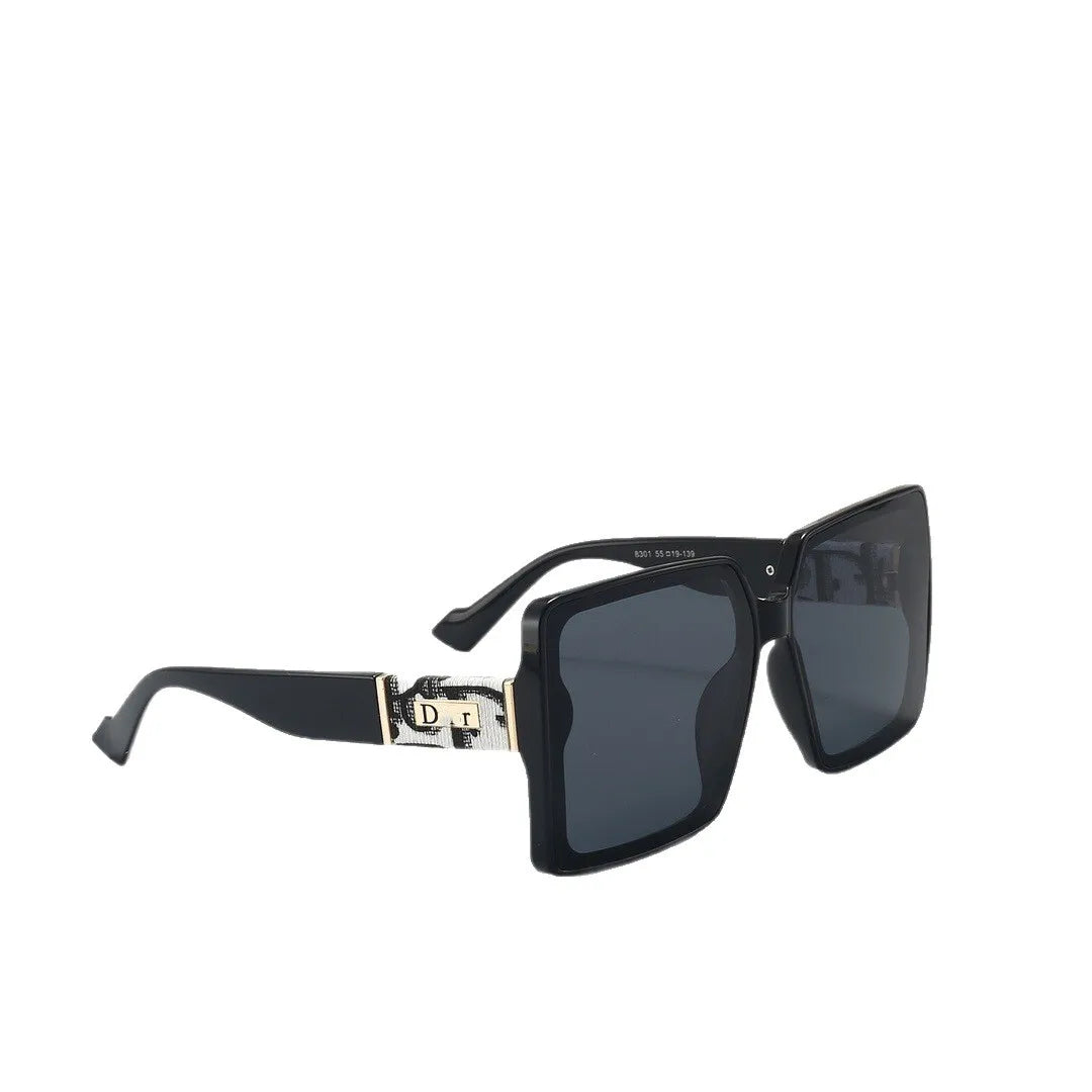 Sunglasses with UV protection, high-end feel, large frame temperament, women's 2025 new sunglasses, big face sunshade
