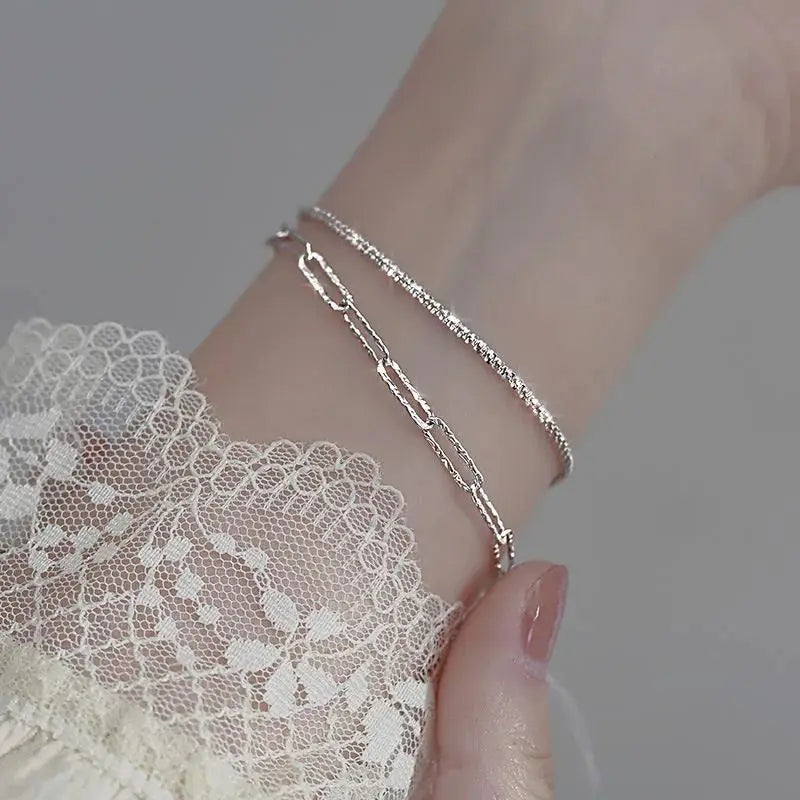 Charm 925 Sterling Silver Pretty bracelets necklaces for women noble fashion designer party wedding engagement Jewelry sets gift
