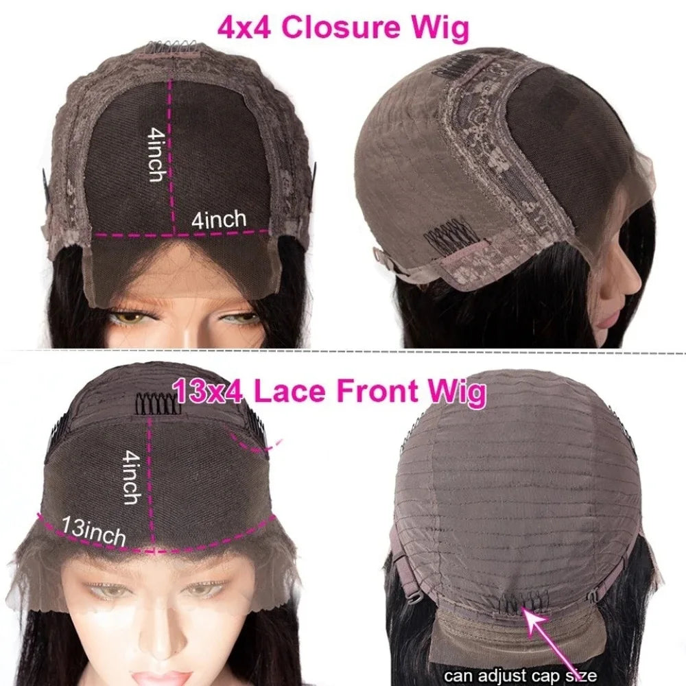 Deep Wave HD Human Hair Wigs Pre Plucked 200% Density Curly Bob Wig 100% human hair Bob Wigs For Black Women Human Hair Wigs