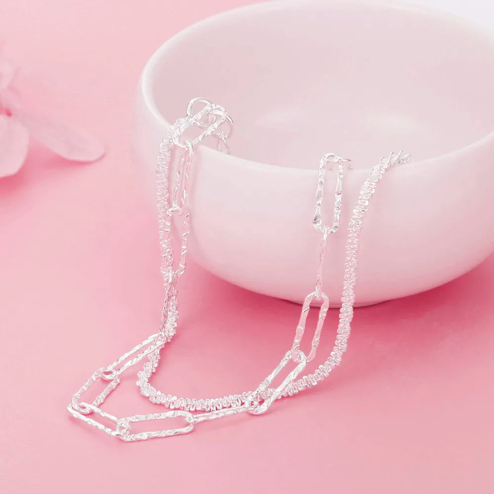 Charm 925 Sterling Silver Pretty bracelets necklaces for women noble fashion designer party wedding engagement Jewelry sets gift