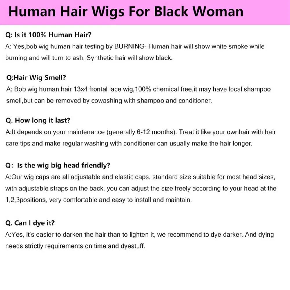 Deep Wave HD Human Hair Wigs Pre Plucked 200% Density Curly Bob Wig 100% human hair Bob Wigs For Black Women Human Hair Wigs
