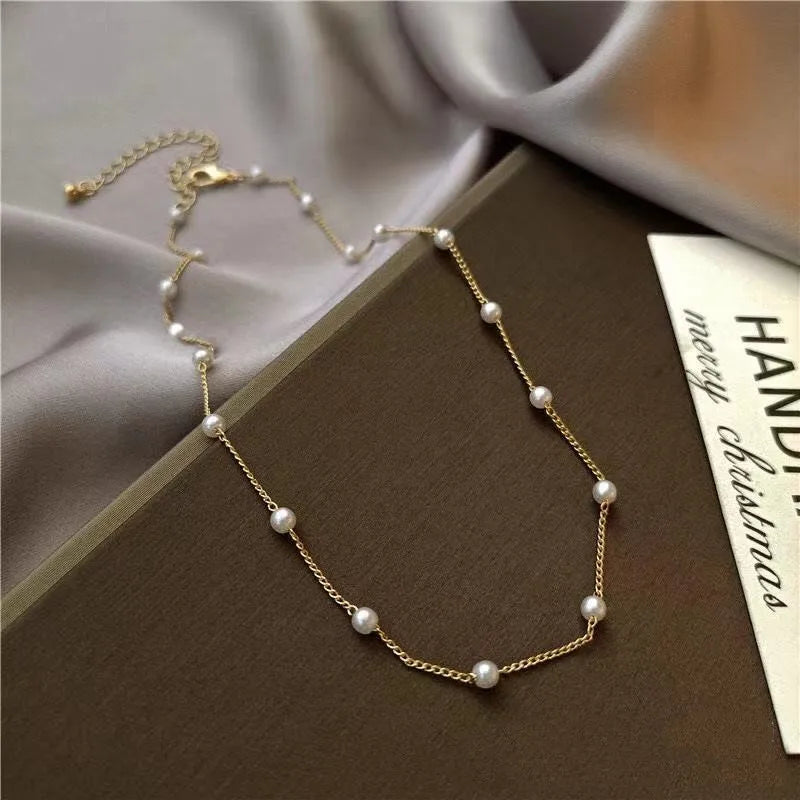 Beads Jewelry Set Women's Necklace Bracelet Set Fashion Trendy Short Choker Jewelry Gift for Friend Wholesale Dropshipping