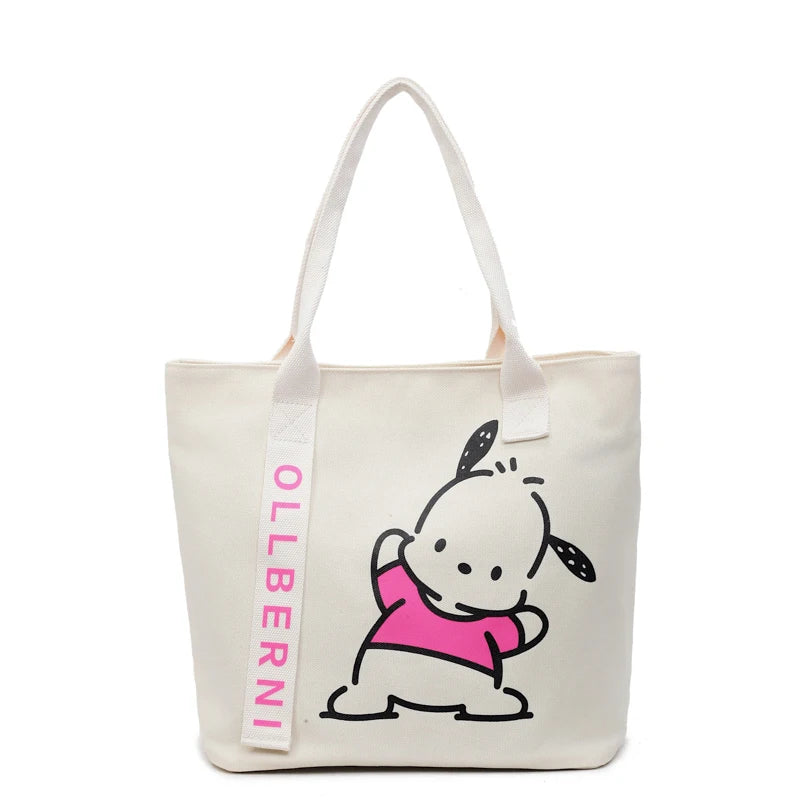 Handbag. Bags women handbags ladies.Cartoon canvas bag women's new large-capacity handbag leisure commuter tote bag make-up bag