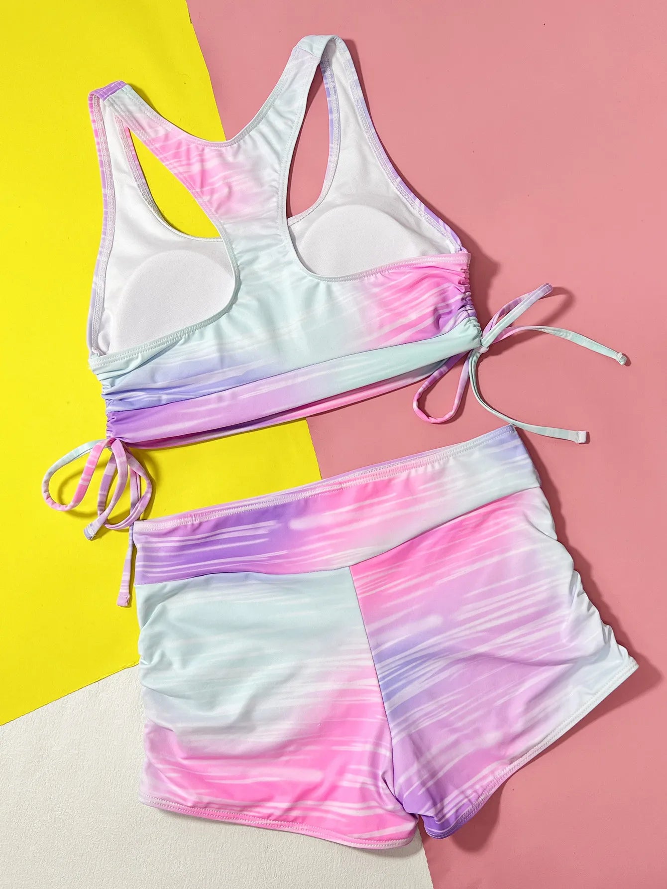 2025 new European and American swimsuits hot bikini women's split swimsuit swimsuit yoga clothes