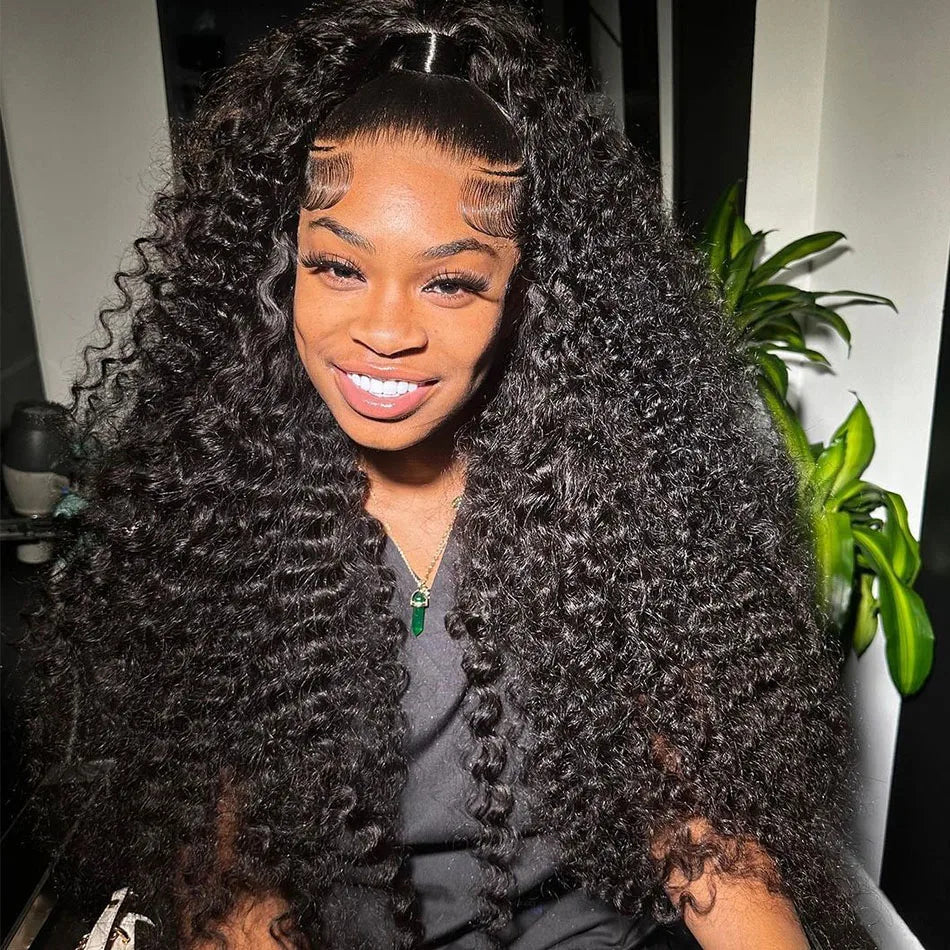 Deep Wave Frontal Wig Hd Lace Wig 13x6 100% Curly Human Hair Wig Accessories For Women Preplucked 13x4 Lace Front  wigs