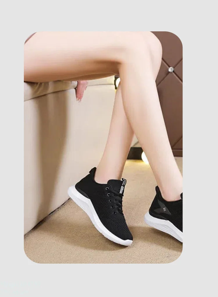The women's walking shoes have a soft and slip-resistant sole making them perfect for stylish runners.Breathable and comfortable