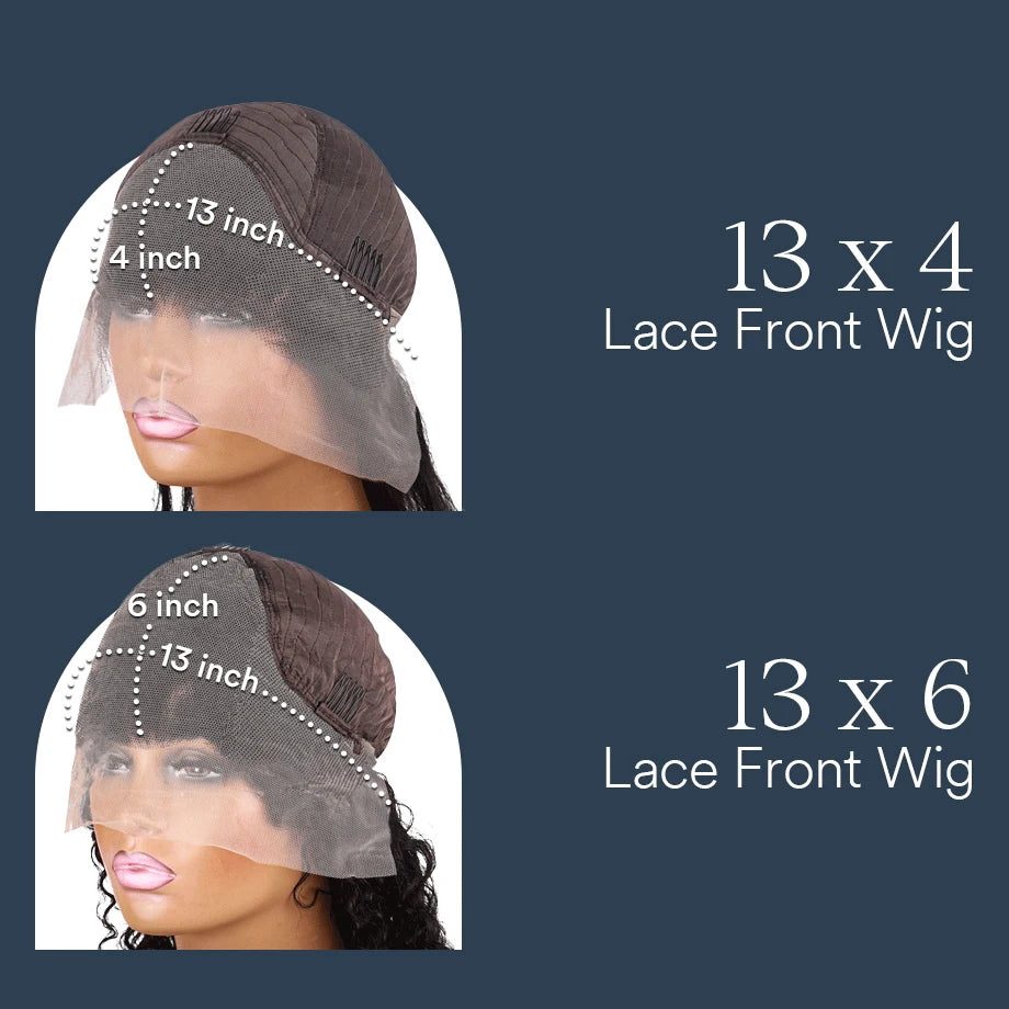 Deep Wave Frontal Wig Hd Lace Wig 13x6 100% Curly Human Hair Wig Accessories For Women Preplucked 13x4 Lace Front  wigs