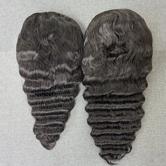 200% Density Deep Wave Human Hair Wigs 13x4 Lace Frontal Human Hair Wig Deep Curly Human Hair Wig for Black Women