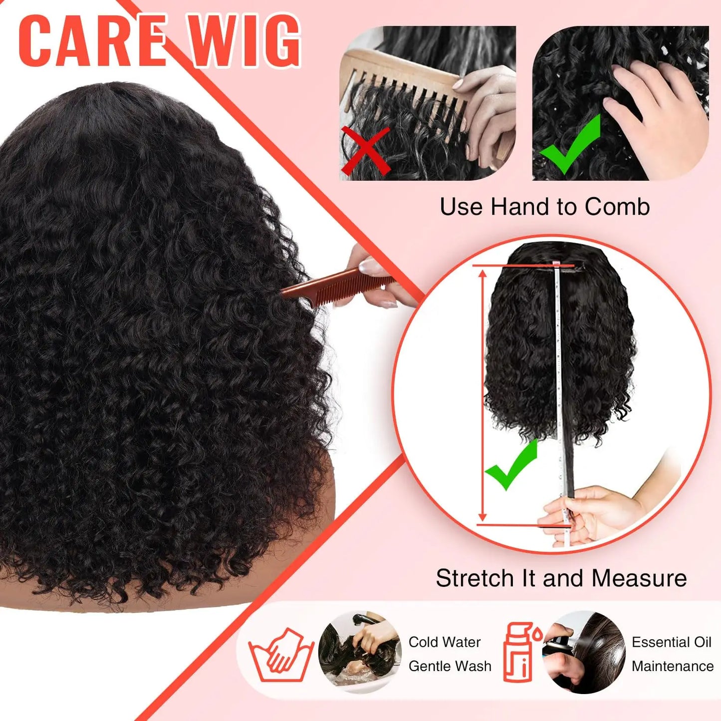 Deep Wave Human Hair Wigs 13x6 Transparent Lace Front Bob Wig With Adjustable Strap Short Bob to Wear Remy Hair Wig for Women